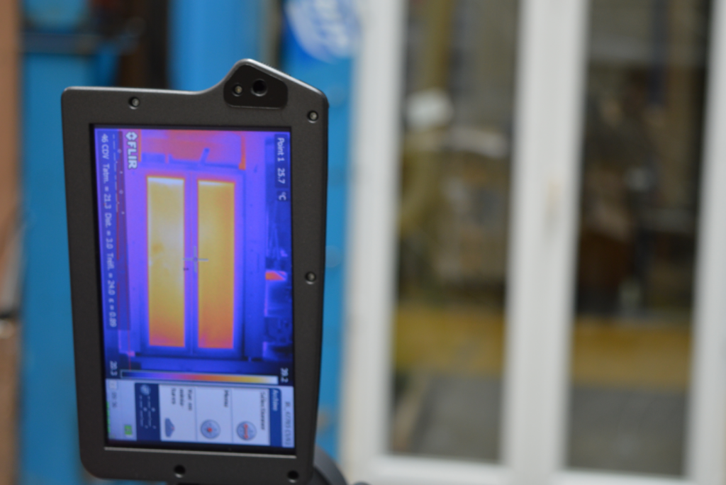 Vue caméra thermique